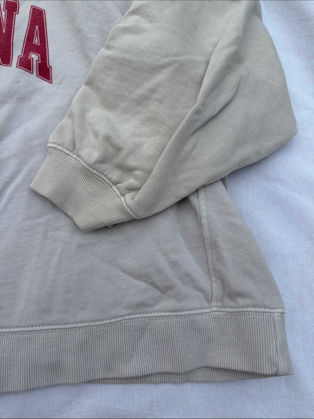 North Carolina Crewneck Sweater in Beige with Red Logo - Picture 3 of 6
